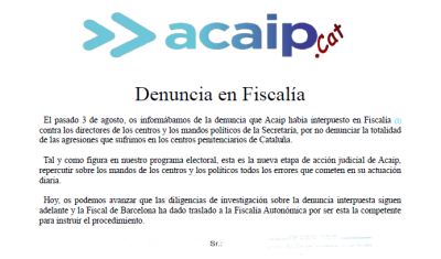 Denuncia en Fiscalia por no denunciar las agresiones