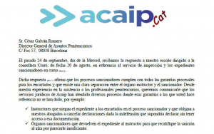 Queja de indefensión ante procesos sancionadores