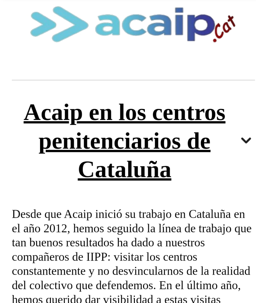 Visita a los centros en Cataluña