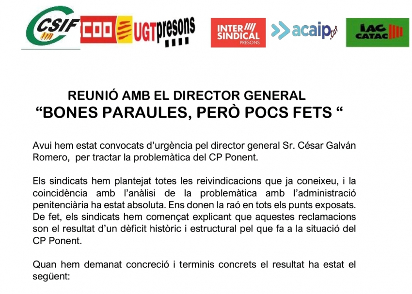 Reunión con el Director General