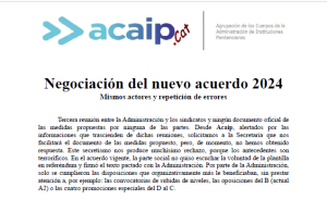 Negociación del nuevo Acuerdo 2024